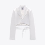 ÁO KHOÁC BLAZER DÁNG CROP CÓ DÂY BUỘC