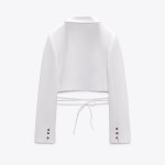 ÁO KHOÁC BLAZER DÁNG CROP CÓ DÂY BUỘC