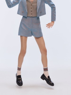 ÁO KHOÁC BLAZER VẢI DỆT DÁNG CROP