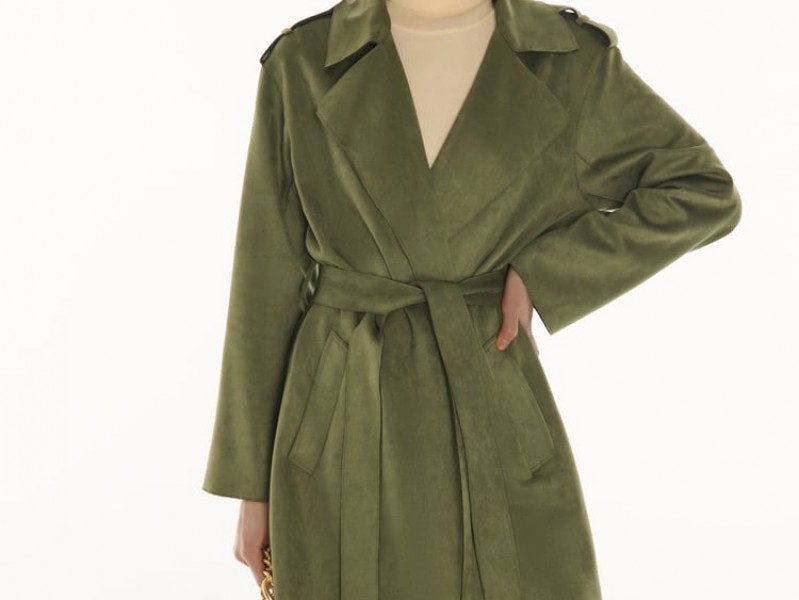 ÁO MĂNG TÔ GIẢ DA LỘN